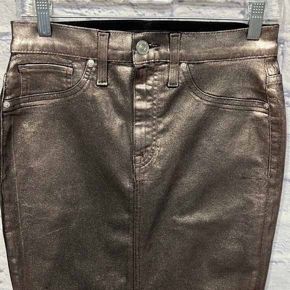 NWOT-Hudson Los Angeles Women's Centerfold Extreme High Rise Skirt - Picture 6 of 8